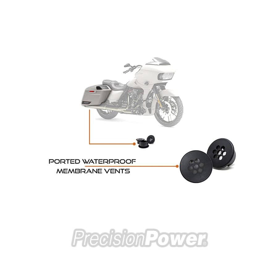 Precision Power 1998-2013 Powered Saddlebag Subwoofer; Brake Side