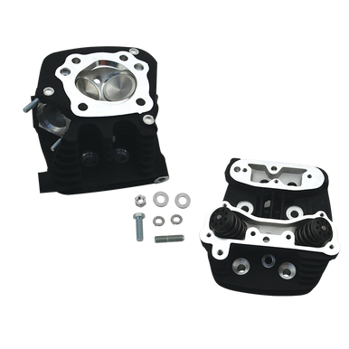 S&S Cycle #90-1810 - Head, Kit, Stock & 3-5/8" Bore, Stock Bolt Pattern, .650" Steel, WBlack, 1991-2003 xl