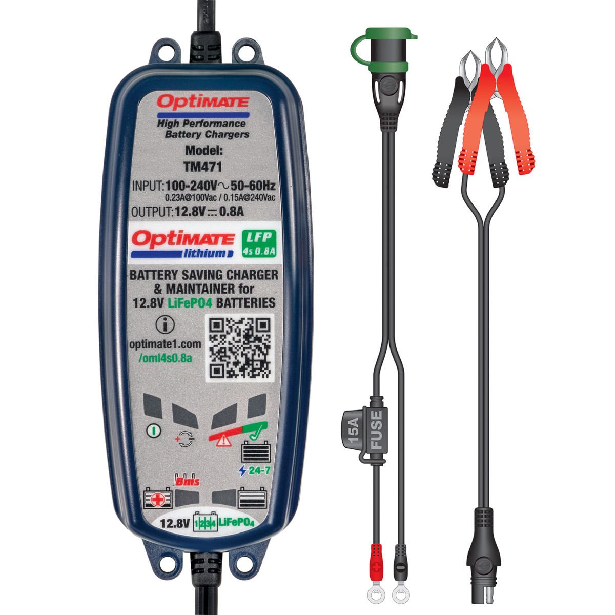 Tecmate #TM471 - Battery Charger/Maintainer - Lithium