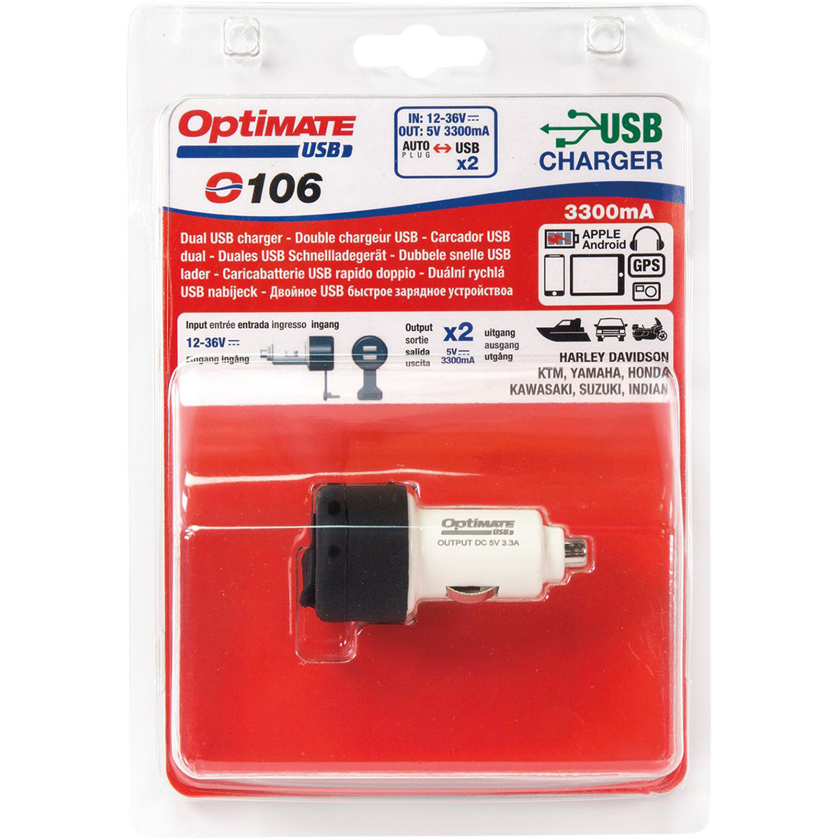 Tecmate #O-106 - Dual USB Fast Charger