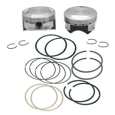 S&S Cycle #92-1580 - Piston, Set, 4-1/8" x 4-5/8", Standard, RD, Packaged, .927" WP, LSF, 1984-up bt