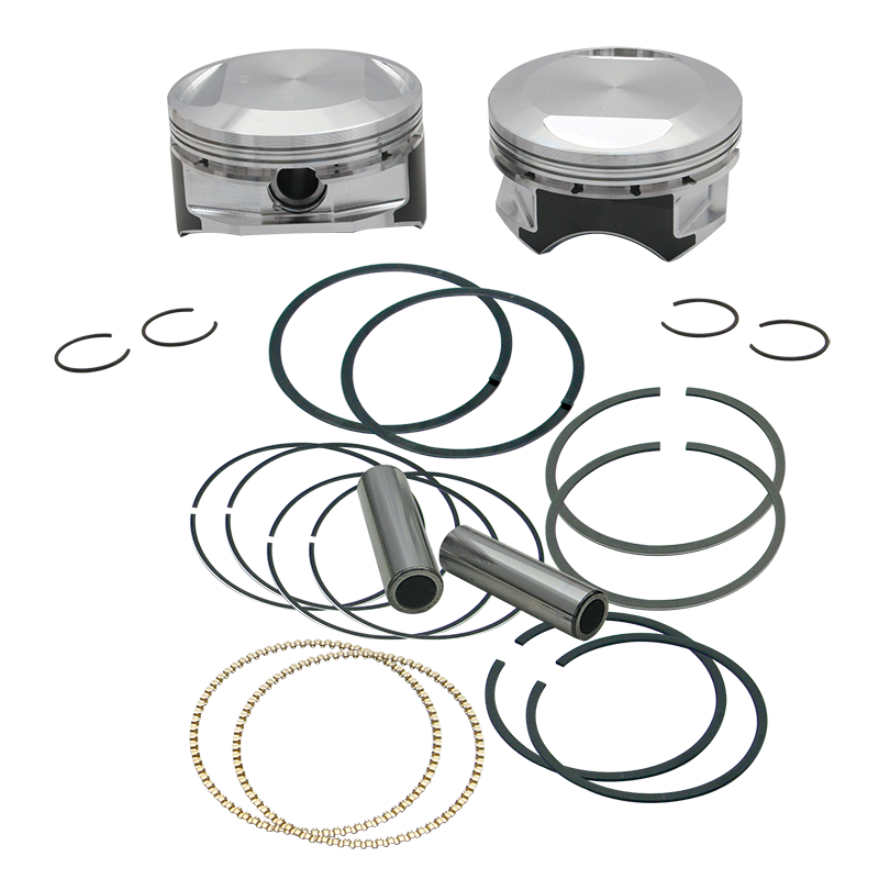 S&S Cycle #92-1581 - Piston, Set, 4-1/8" x 4-5/8", +.010", RD, Packaged, .927" WP, LSF, 1984-up bt