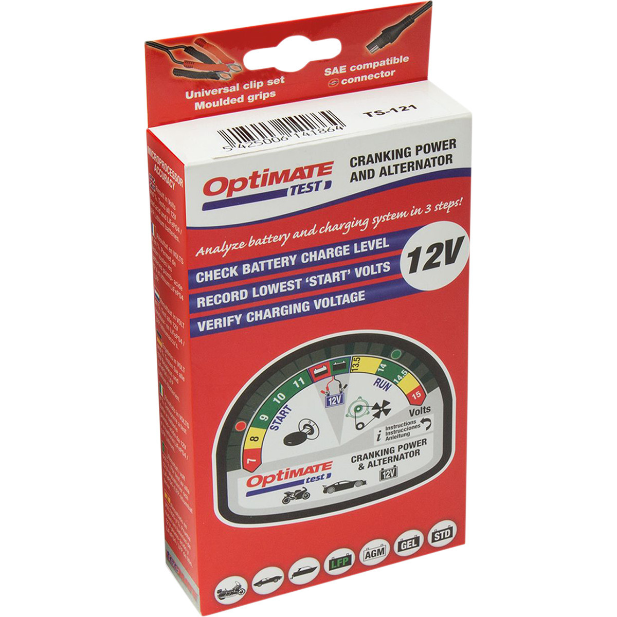Tecmate #TS-121 - Battery Charging System/Alternator Tester