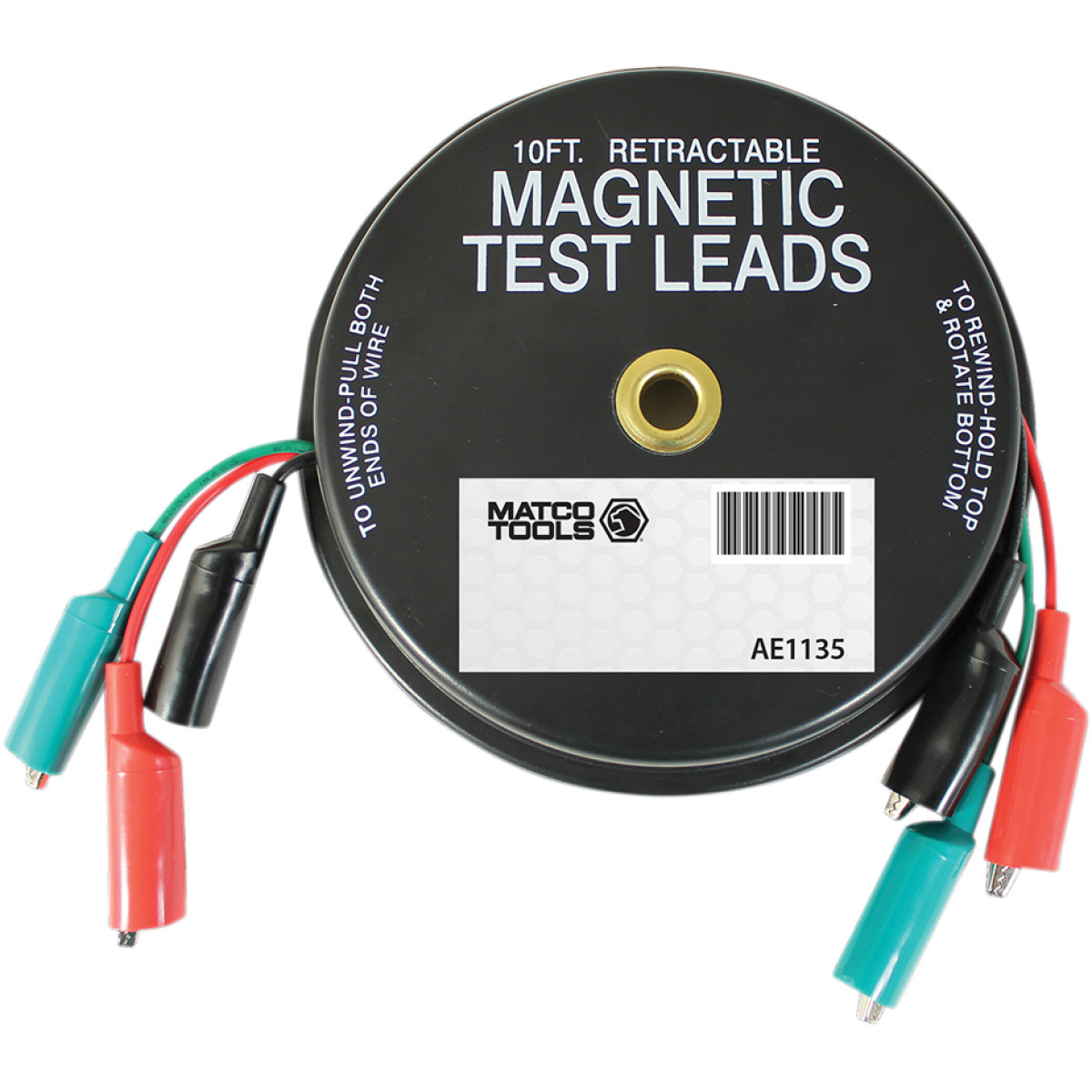 Lang Tools #1135 - Test Leads - Electrical System - Retractable/Magnetic - 10'