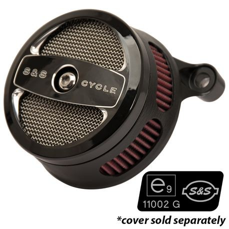 S&S Cycle #170-0329 - Air Cleaner, Kit, e9 11003G, EC Approved, Stealth, 60° Opening, EFI, XL 883