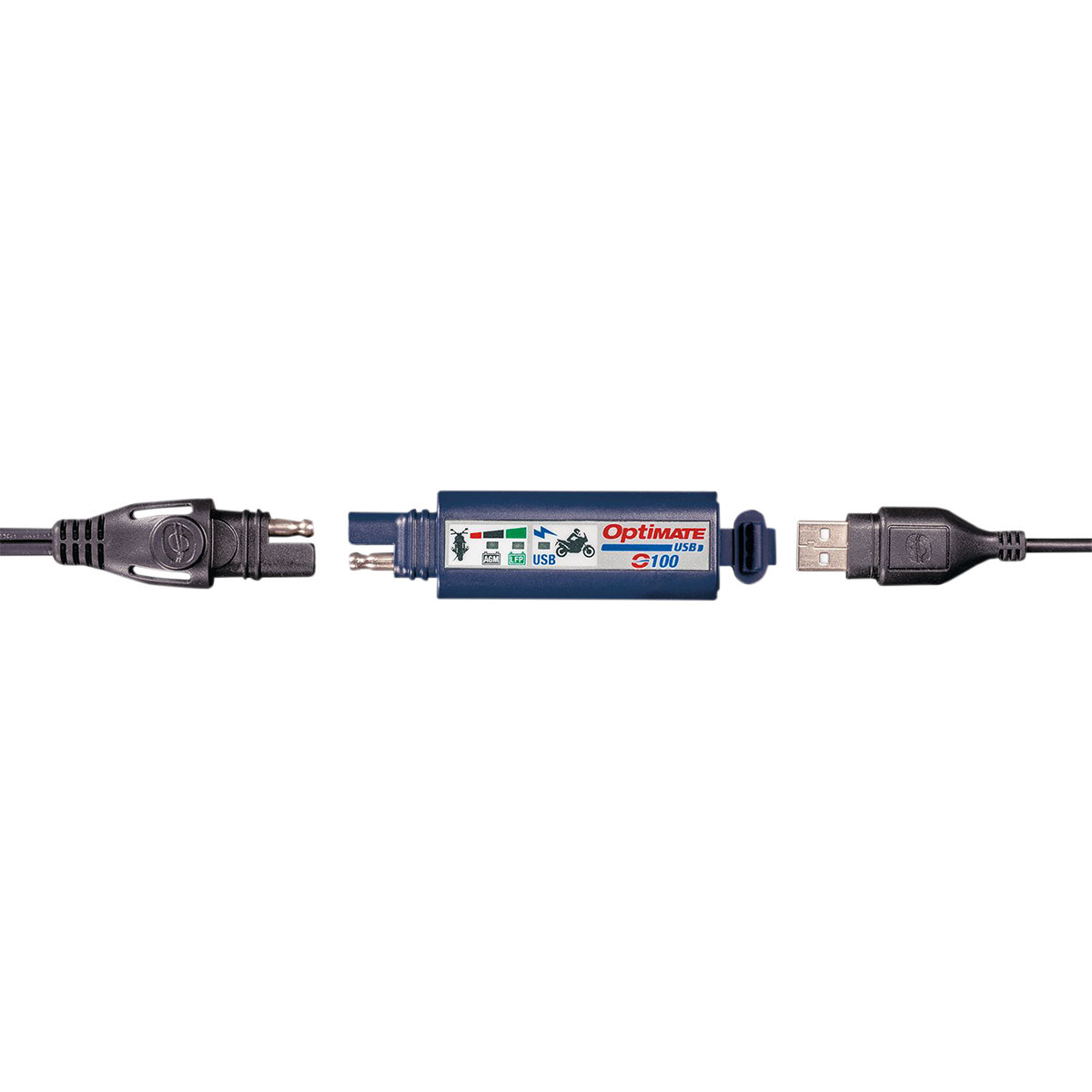 Tecmate #O-100V3 - SAE to USB Charger - 2 Pin Connector - LED