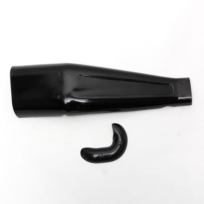 S&S Cycle #551-0671 - Heat Shield, Rear, 2 into 2, Hooligan, Fiberglass, 1991-2007 xl