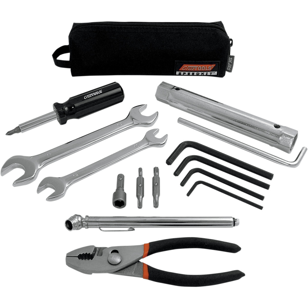 Cruztools #SKJAS - Tool Kit - Ultra-Compact - Zipper Pouch - Japanese Motorcycle/ATV/Snow