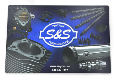 S&S Cycle #51-0196 - Counter Mat, S&S Logo