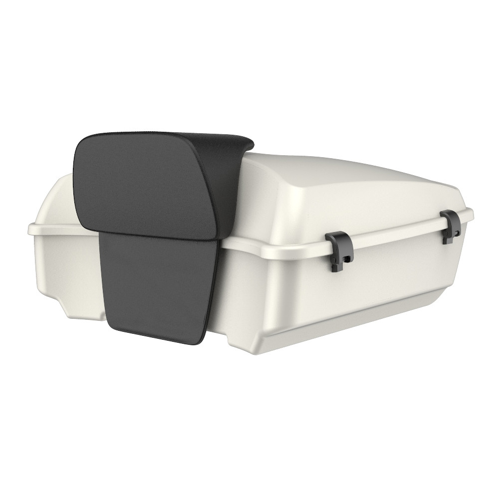 Advanblack Chopped Rear Tour Trunk Pack For '97-'26 Harley Touring / Softail — Bonneville Salt Denim
