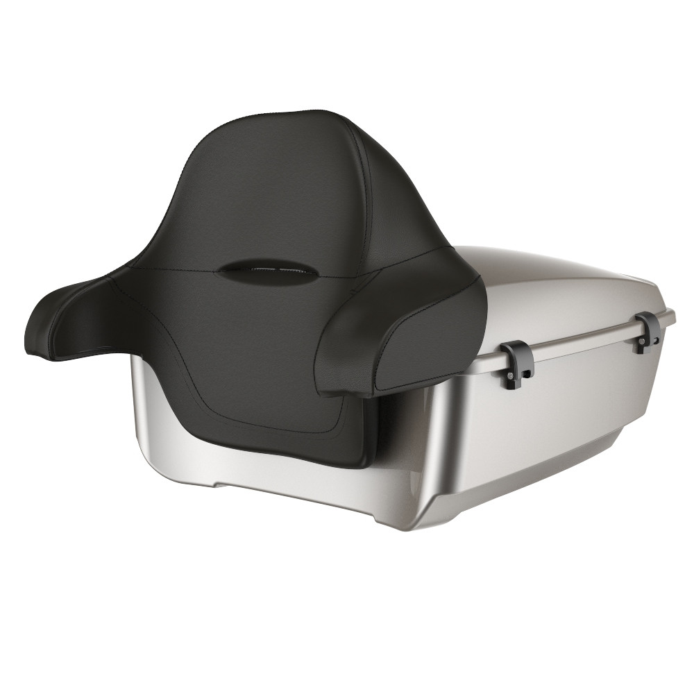 Advanblack King Rear Tour Trunk Pack For '97-'26 Harley Touring / Softail — Pewter Pearl