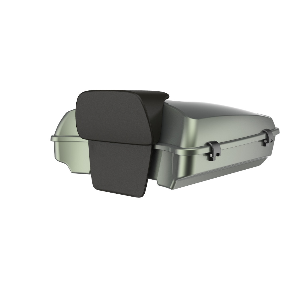 Advanblack Razor Rear Tour Trunk Pack For '97-'26 Harley Touring / Softail — Deadwood Green Glossy