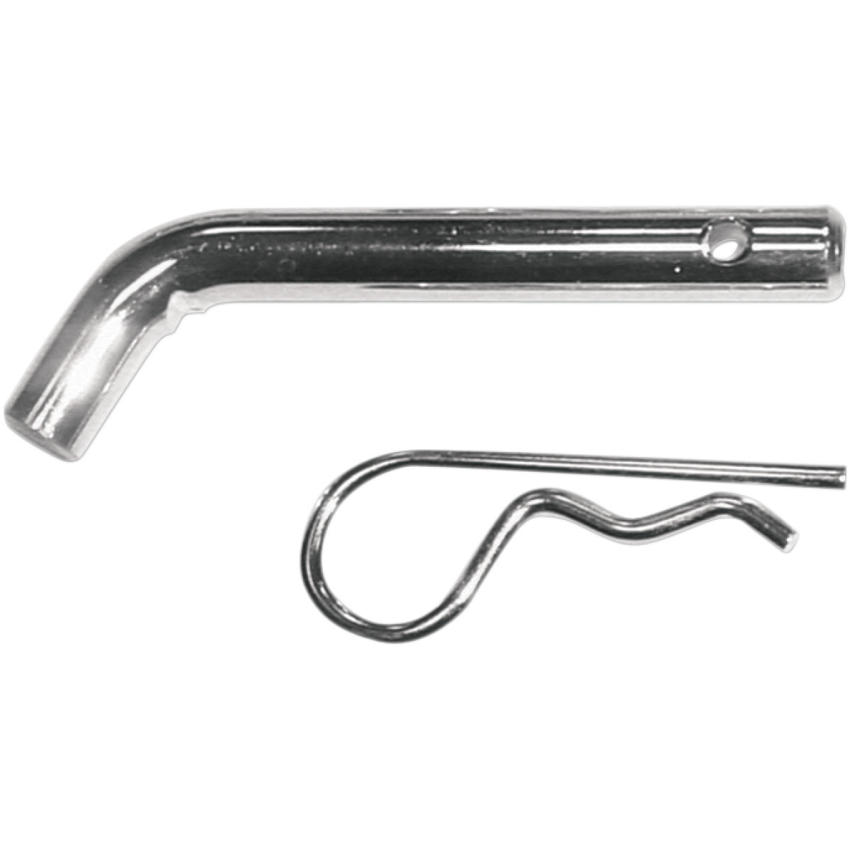 Trimax #SP200 - Non-Locking Receiver Pin & Clip - Chrome - 5/8"