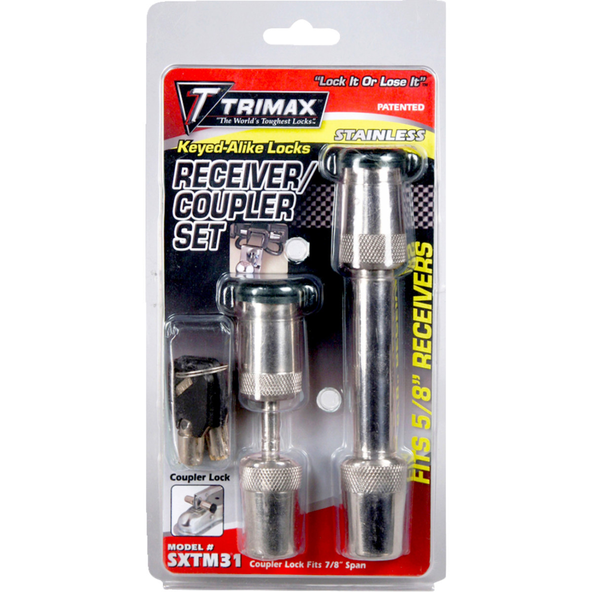 Trimax #SXTM31 - Coupler and Receiver Lock - 7/8"