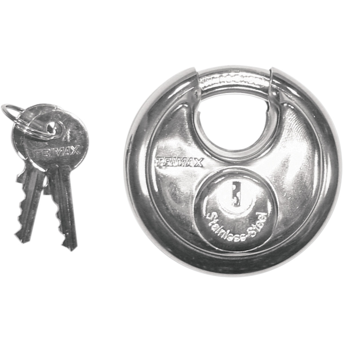 Trimax #TRP170 - Stainless Steel Round Padlock - Keyed
