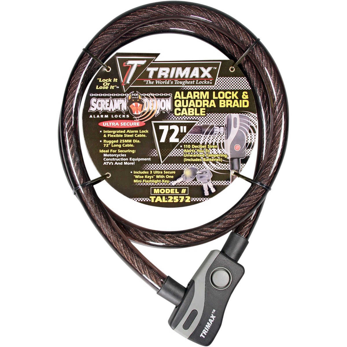 Trimax #TAL2572 - Alarm Cable Lock