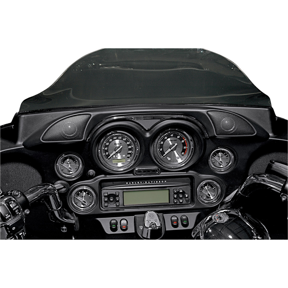 Hogtunes #HF-1 - Dash Trim/Tweeter Pod - Harley Davidson