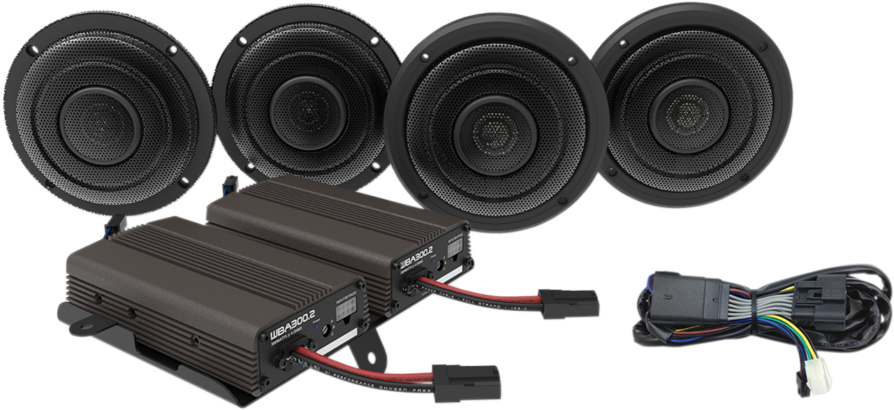 Front/Rear Speaker Kit with Amp