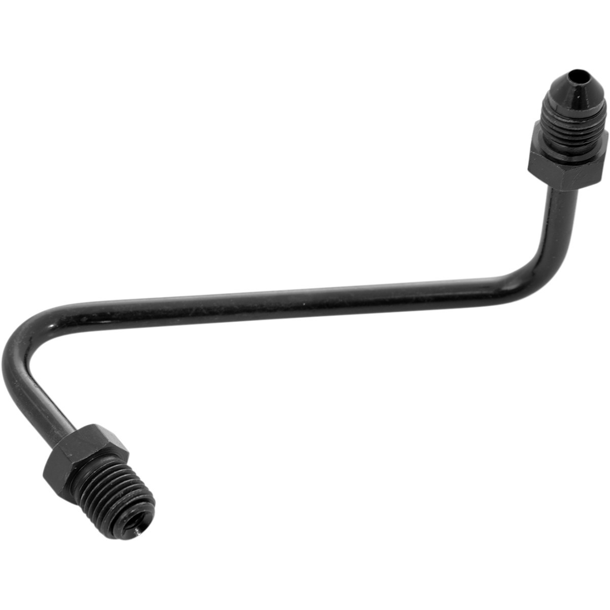 Goodridge #P666-03ZBK - Tube Adapter - Double Bend - Black