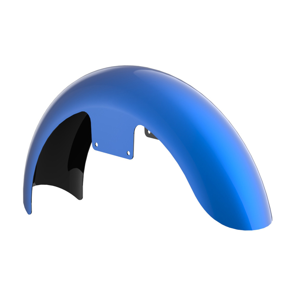 19" Reveal Wrapper Hugger Front Fender For '23.5Up Harley Touring Models — Blue Burst