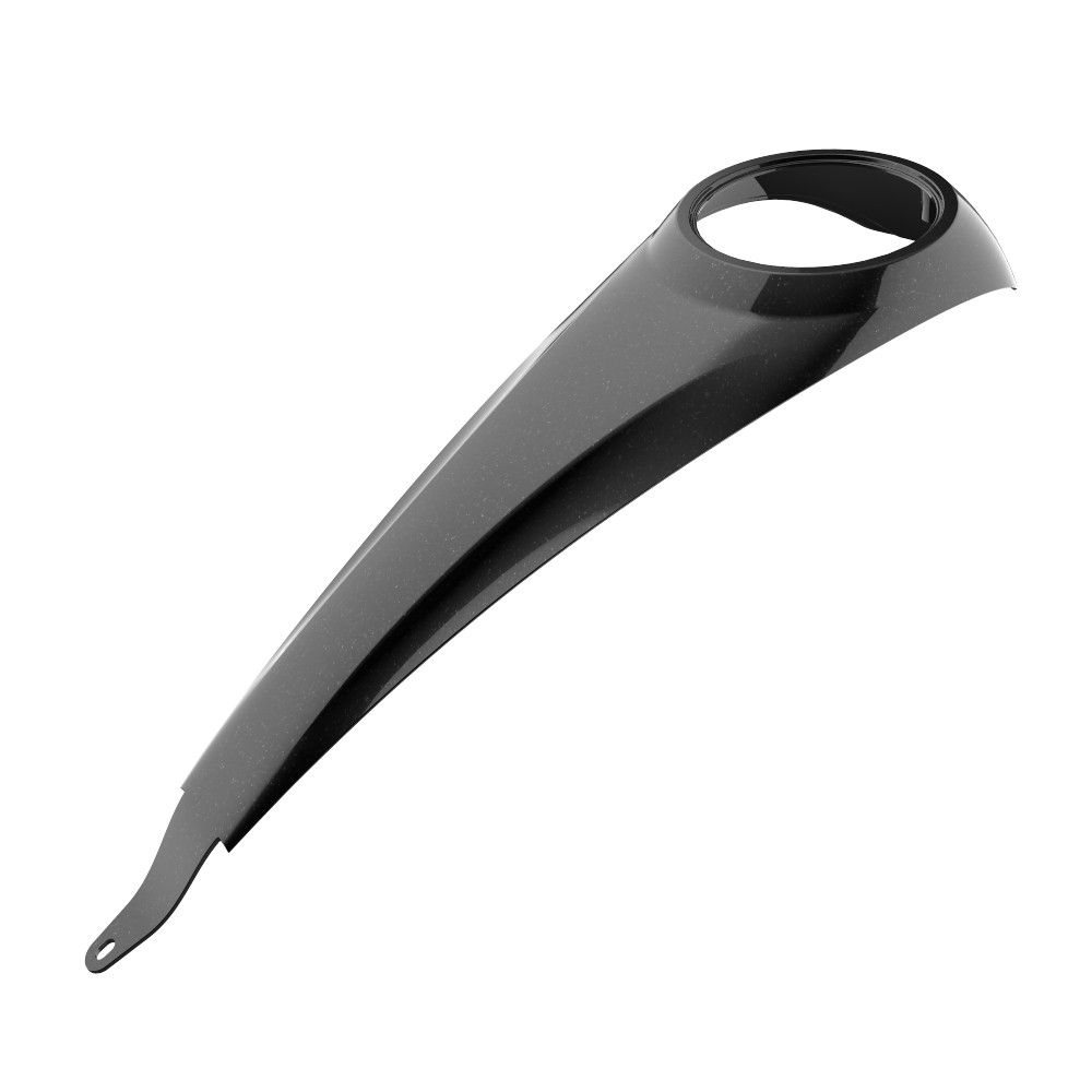 Advanblack Color Matched Tank Dash Console for '23.5-Later Harley Touring models — Raven Metallic