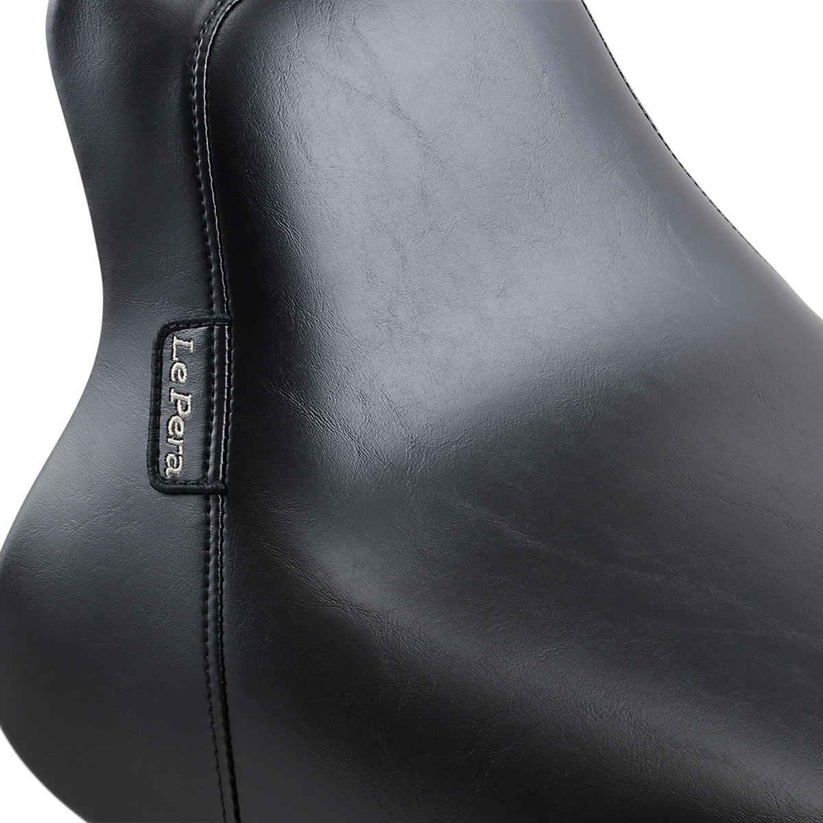 LE Pera #LGX-007 - Bare Bones Solo Seat - Smooth - Black - Softail '00-'07