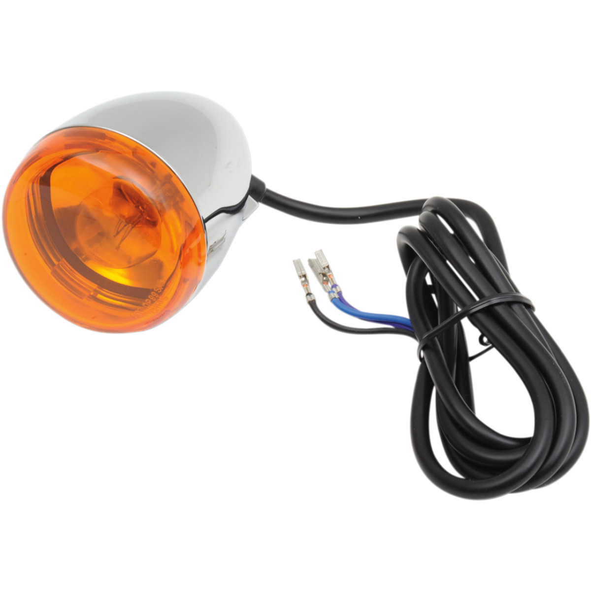 Chris Products #8500A - Front Signal Light Assembly - Chrome/Amber - Dual-Filament