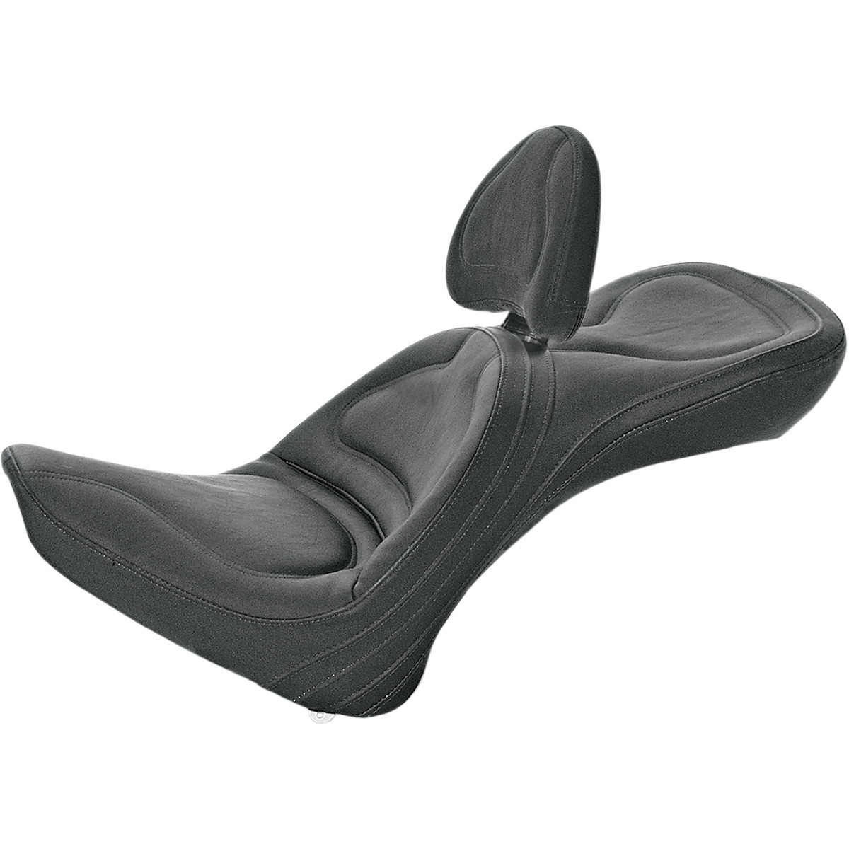 Saddlemen #8152JS - Seat - Explorer™ - With Backrest - Stitched - Black - FL/FX '00-'06