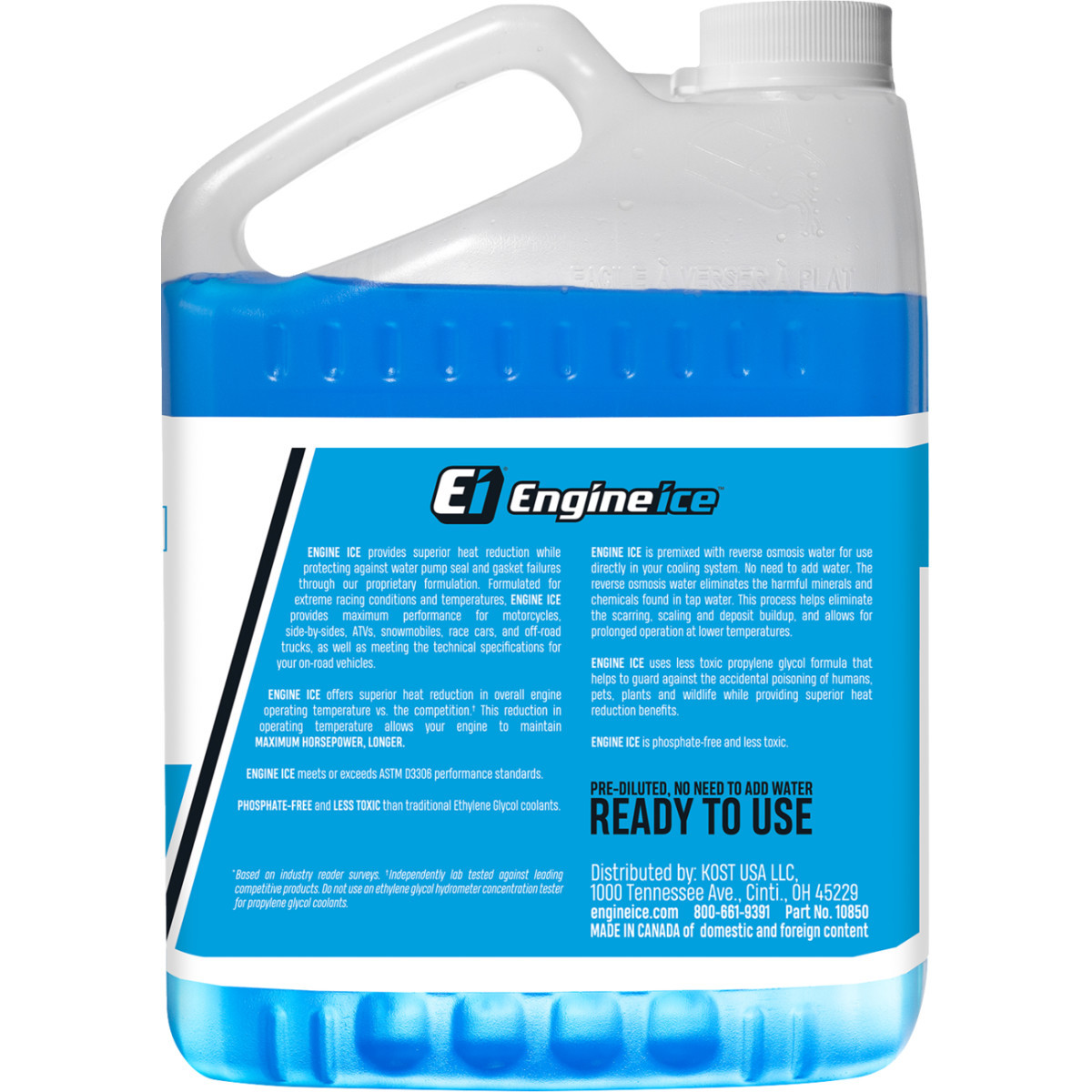 Engine ICE #10850 - Premixed Motorcycle Coolant - 64 US fl oz.