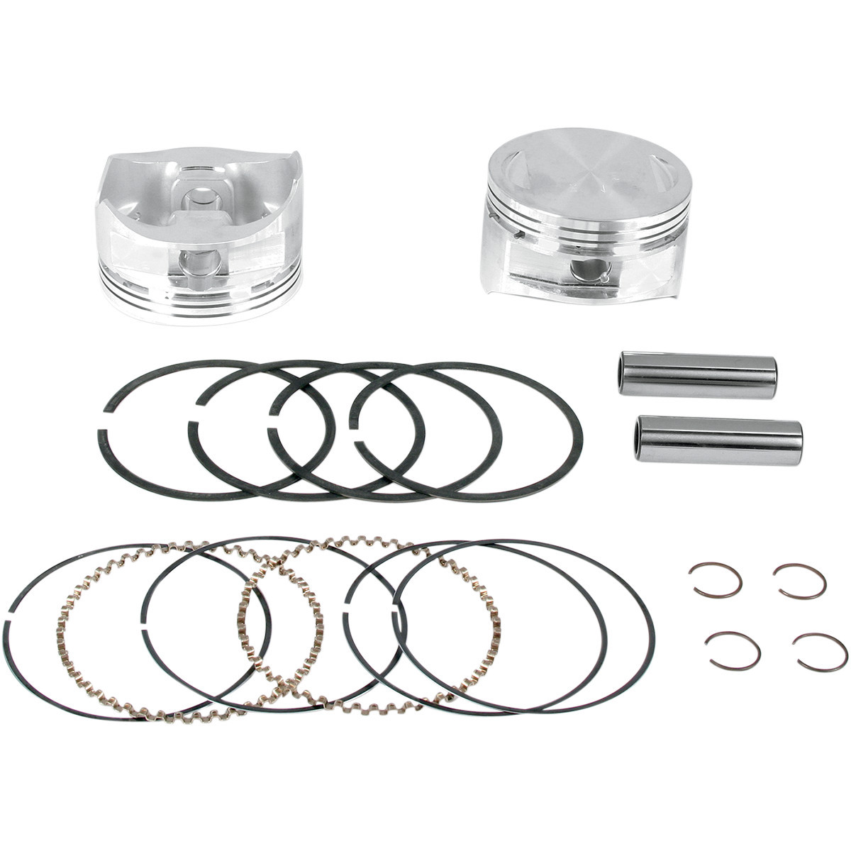 S&S Cycle #92-1401 - Piston Kit - For 100"/107" Super Sidewinder® - 4.000" - +0.010"