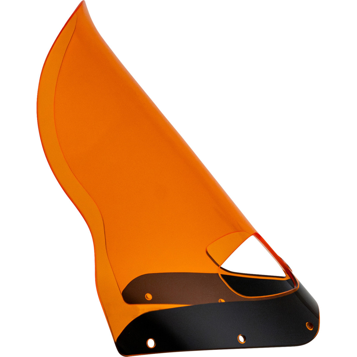 Klock Werks #KWW-06-0620 - Windshield - Road Warrior Fairing - 15" - Orange