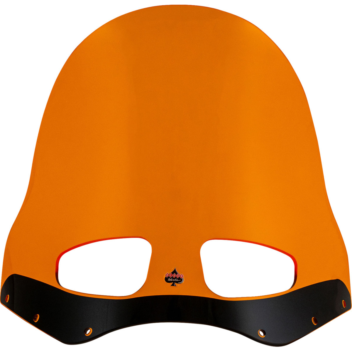 Klock Werks #KWW-06-0620 - Windshield - Road Warrior Fairing - 15" - Orange