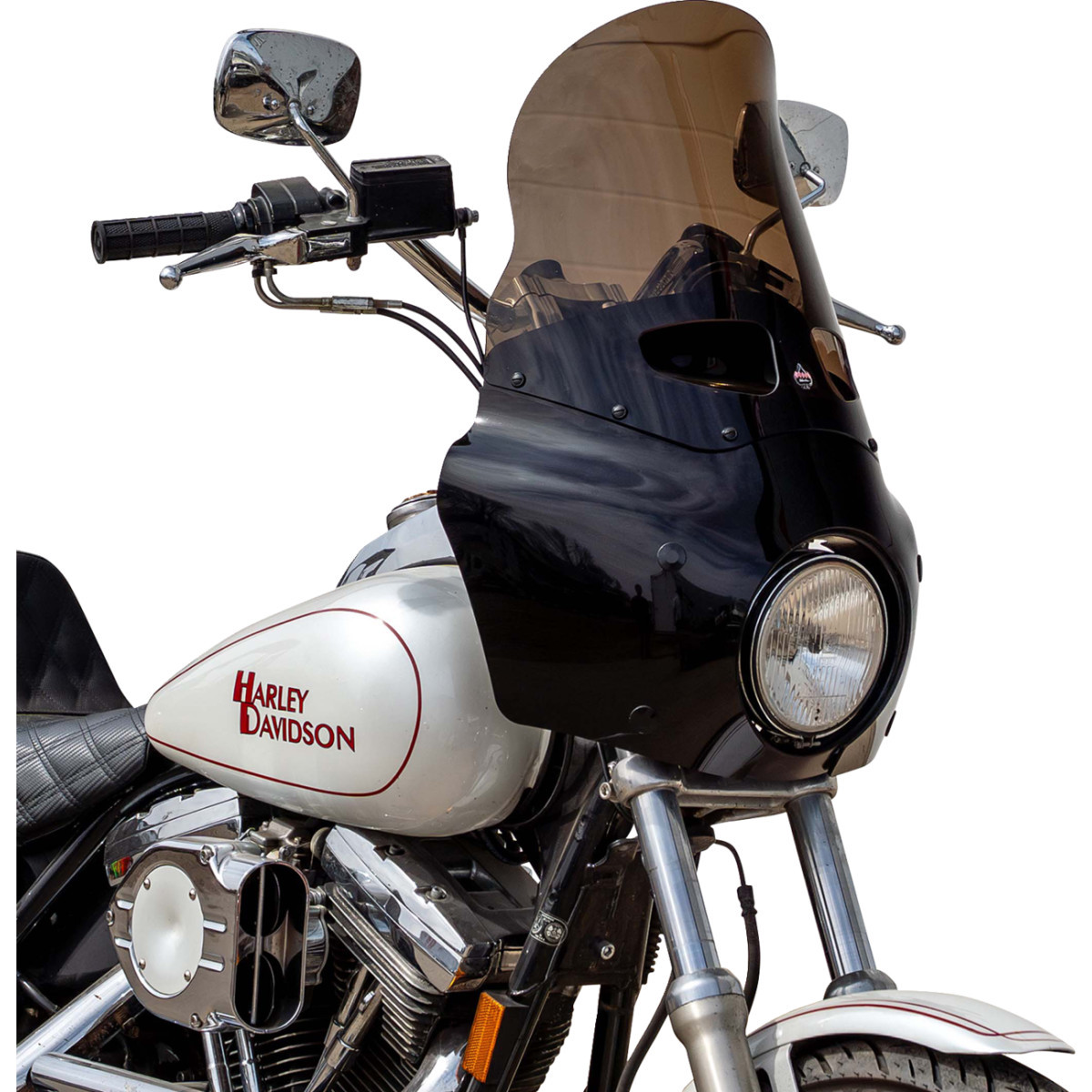 Klock Werks #KWW-06-0625 - Windshield - Road Warrior Fairing - 15" - Bronze