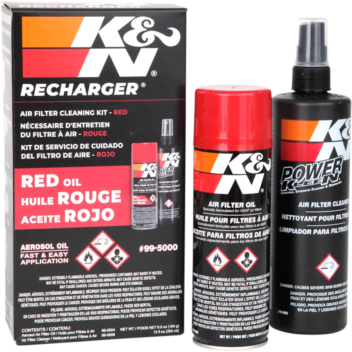 K & N #99-5000 - Air Filter Care Kit - Aerosol