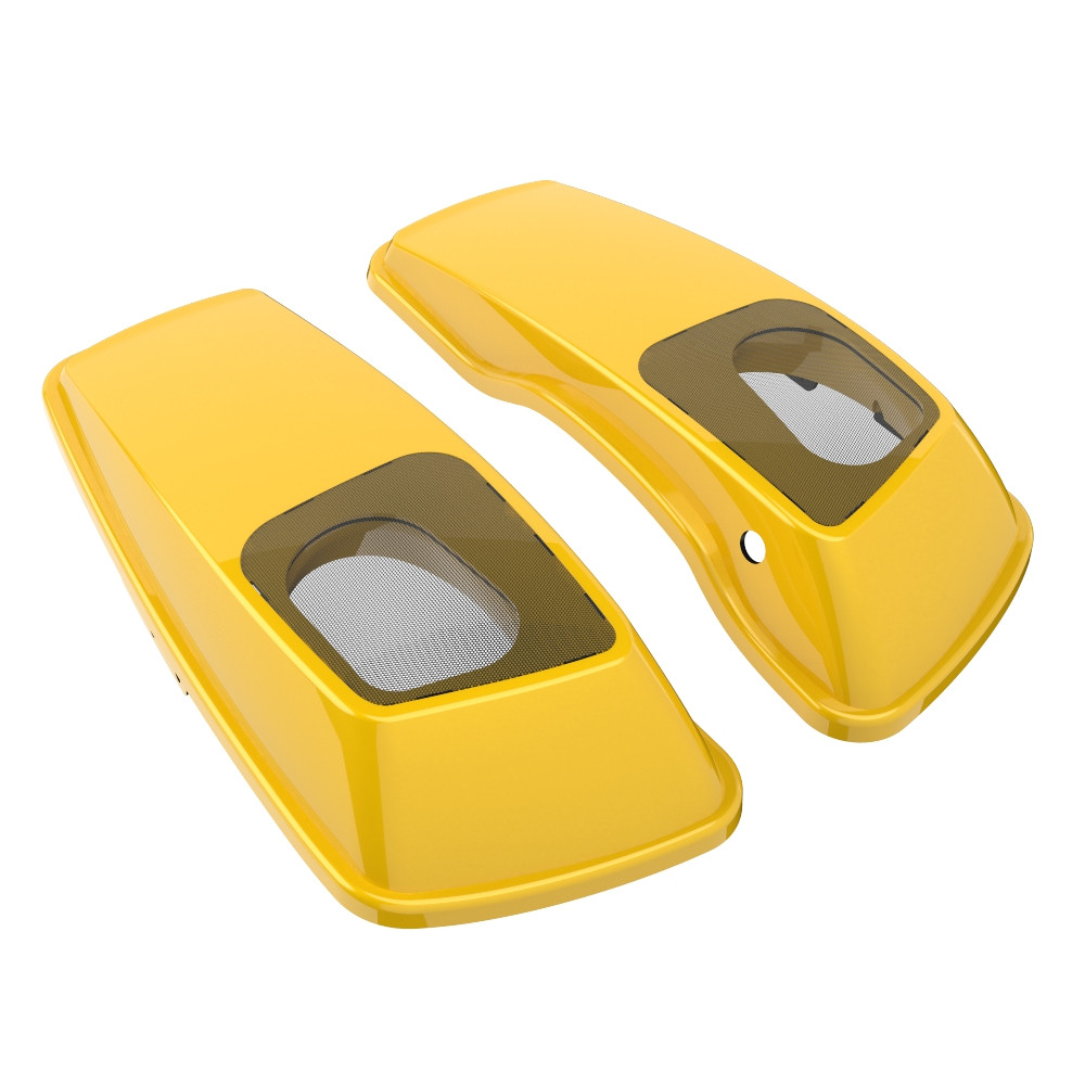 Color Matched 6X9 Saddlebag Speaker Lids For 2014-2023 Harley Davidson Touring