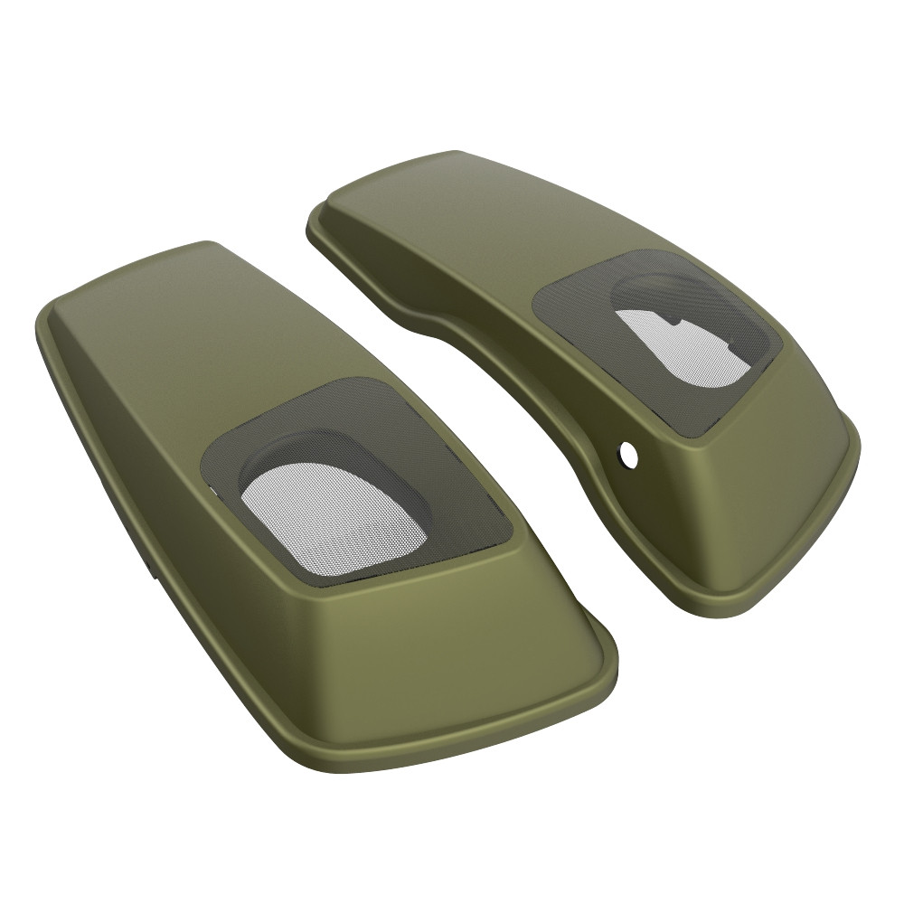 Color Matched 6X9 Saddlebag Speaker Lids For 2014-2023 Harley Davidson Touring