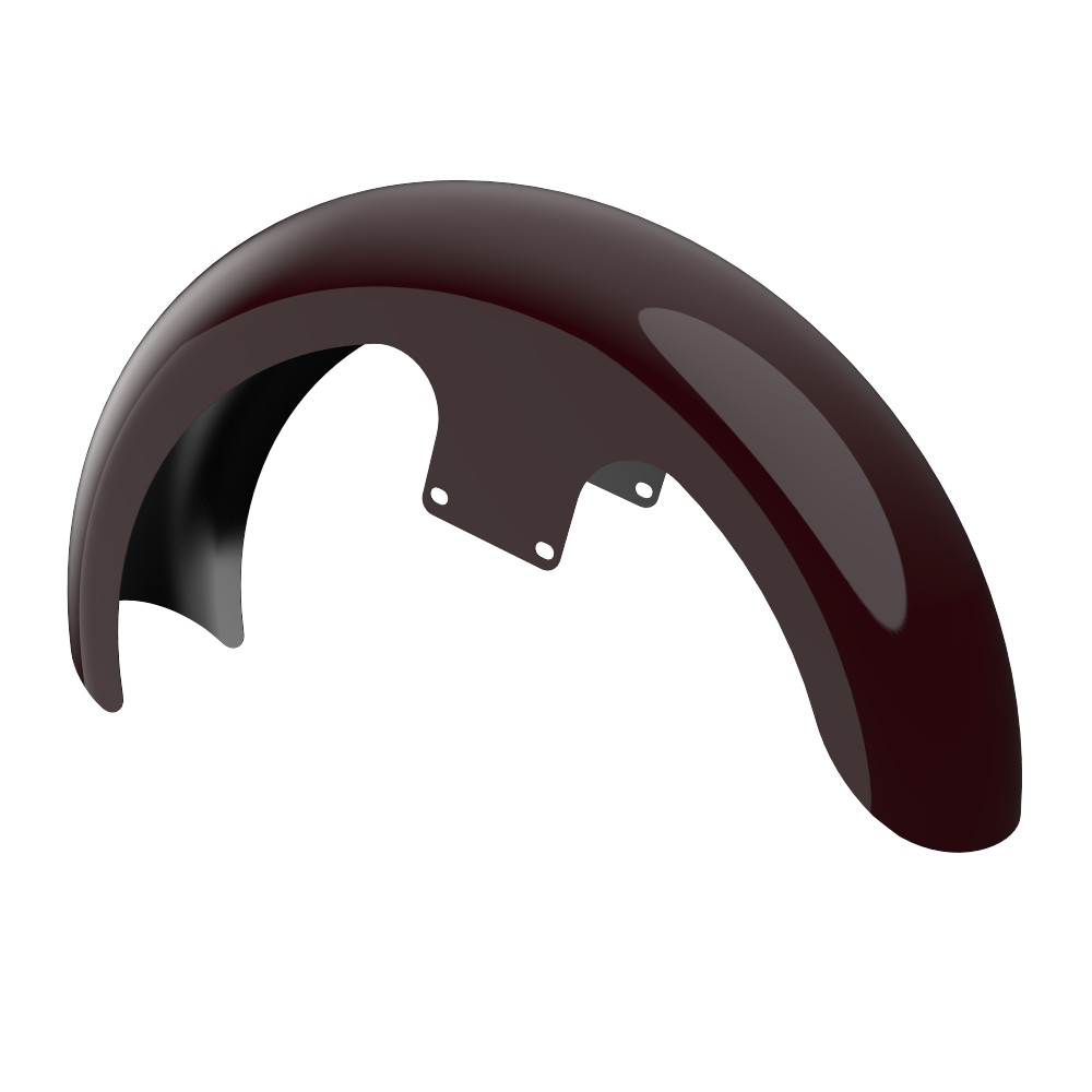 21" Reveal Wrapper Hugger Front Fender For '09-'23 Harley Touring