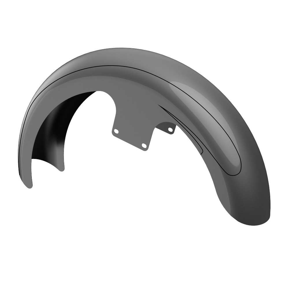 21" Reveal Wrapper Hugger Front Fender For '09-'23 Harley Touring
