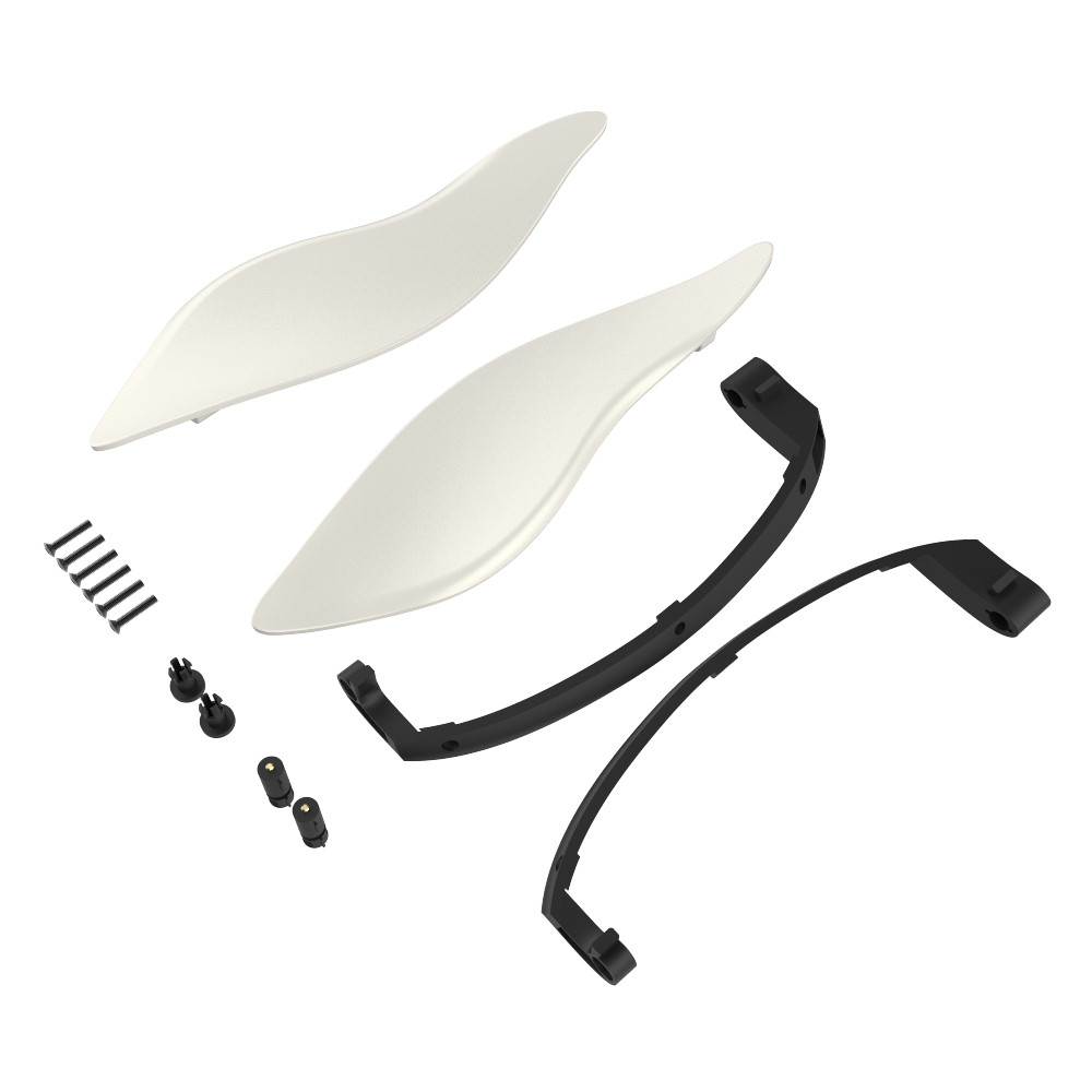 Advanblack Adjustable Fairing Air Deflectors for 2014-2023 Harley Batwing