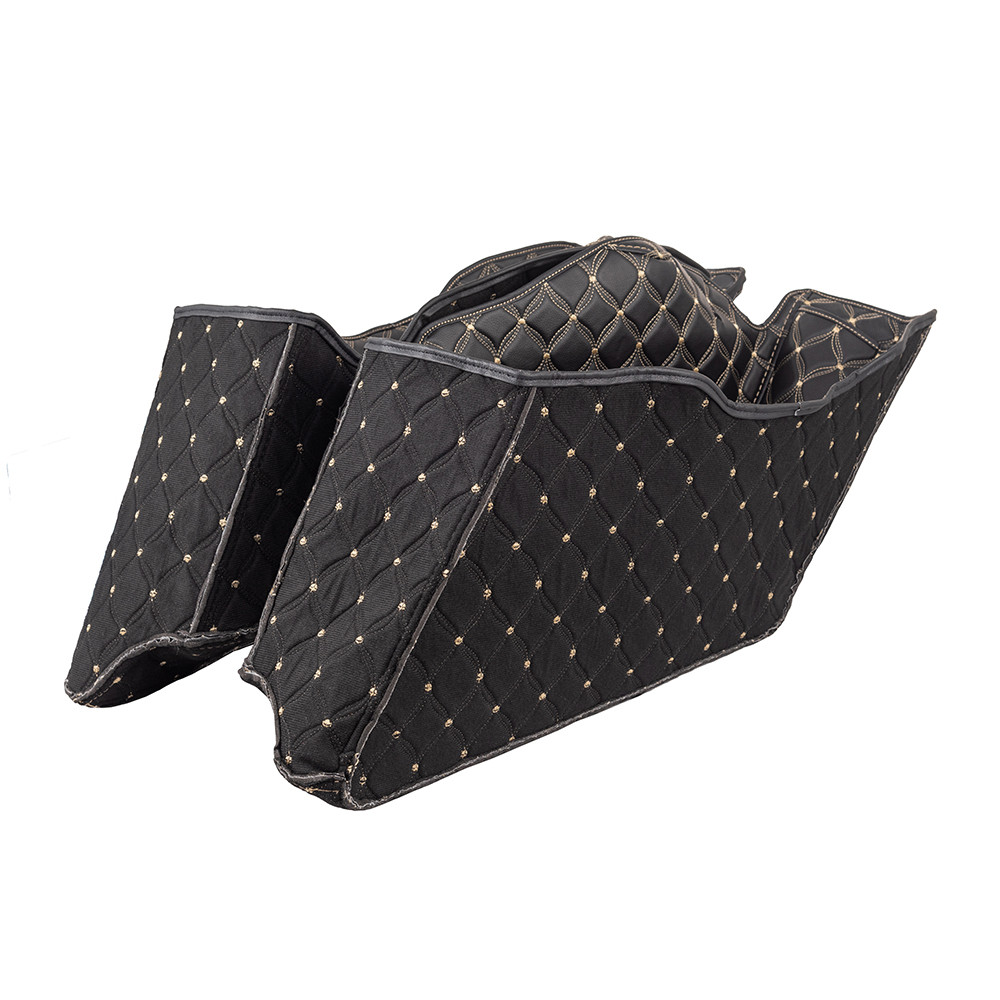 Custom Stitching Liner Kit Fit for 2014+ OEM Tapered Stretched Saddlebag Bottoms
