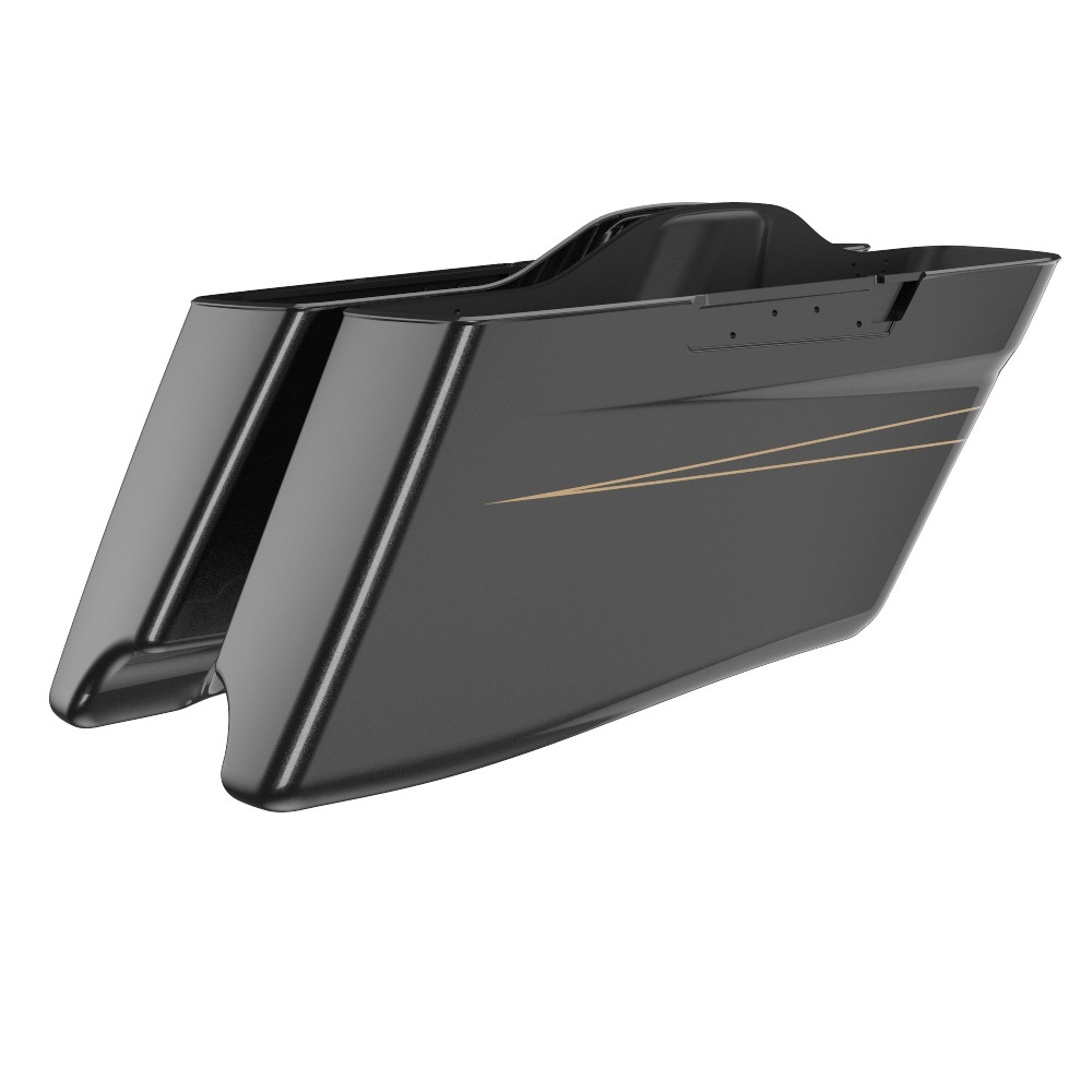 CVO Style Tapered Stretched Saddlebag Bottoms for 2014-2023 Harley Davidson Touring
