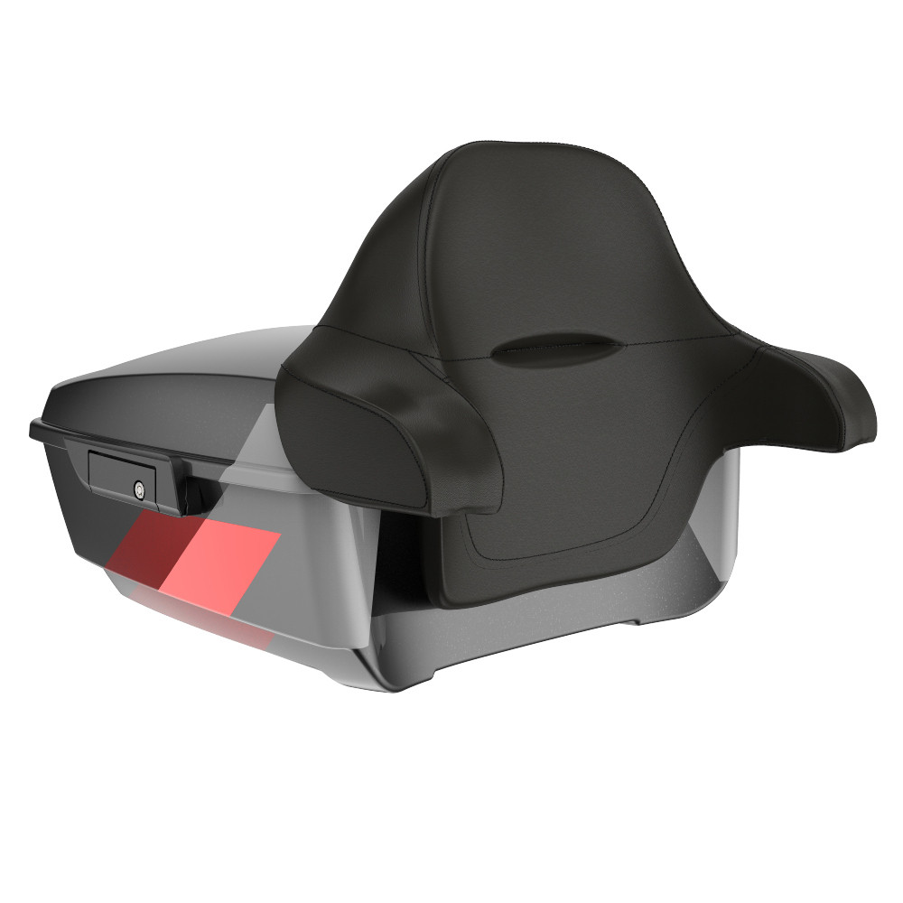 Advanblack King Rear Tour Trunk Pack For '97-'26 Harley Touring / Softail