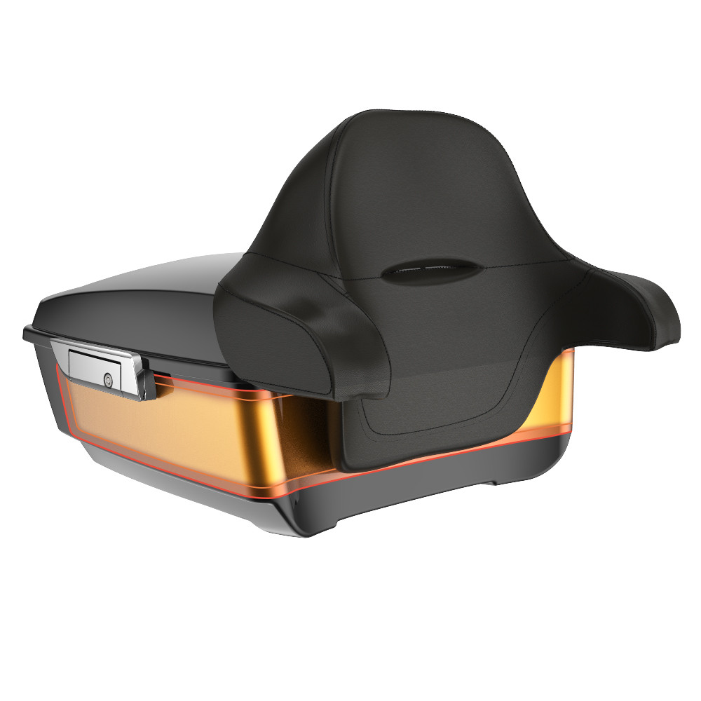 Advanblack King Rear Tour Trunk Pack For '97-'26 Harley Touring / Softail