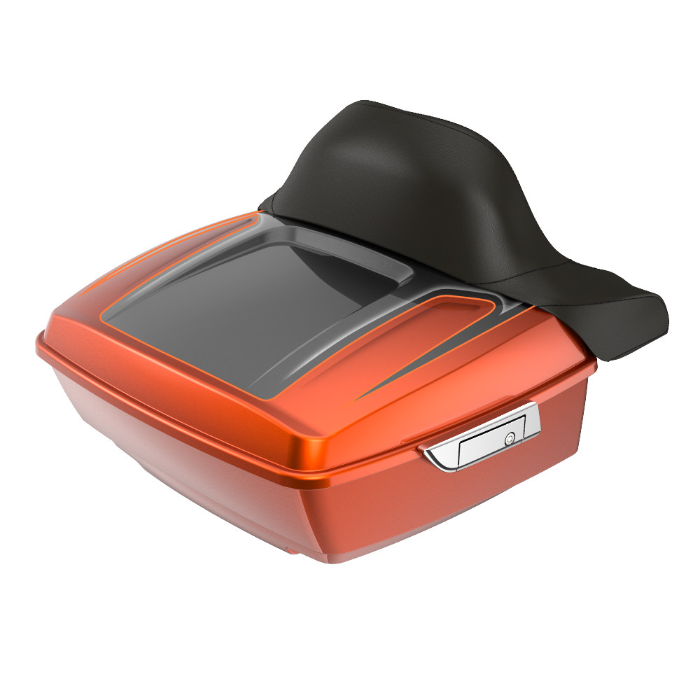 Advanblack King Rear Tour Trunk Pack For '97-'26 Harley Touring / Softail