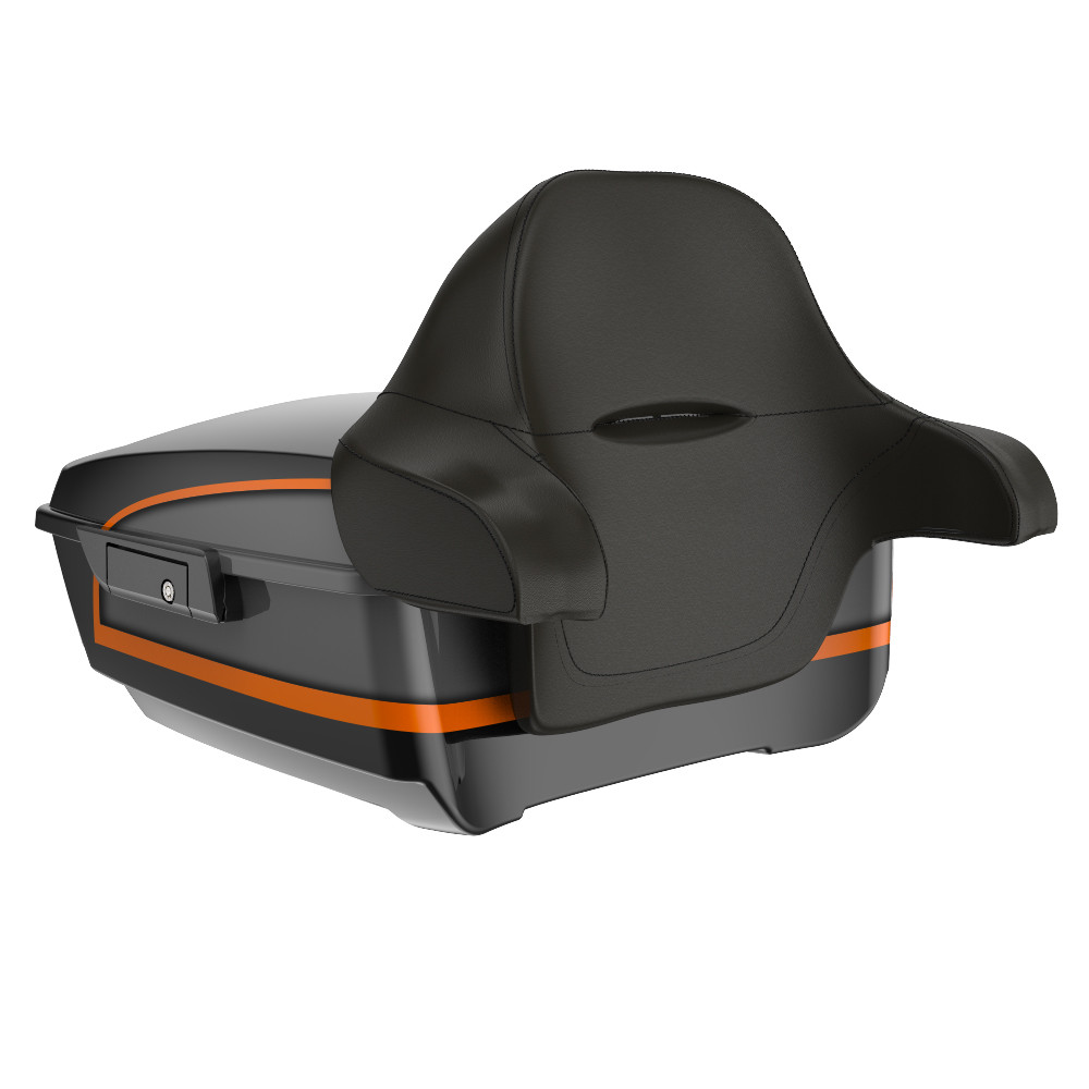 Advanblack King Rear Tour Trunk Pack For '97-'26 Harley Touring / Softail