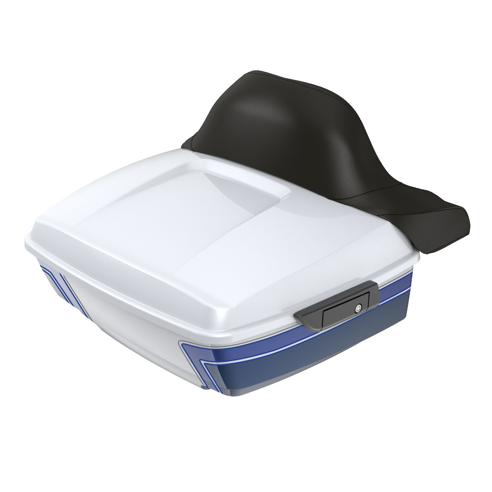 Advanblack King Rear Tour Trunk Pack For '97-'26 Harley Touring / Softail