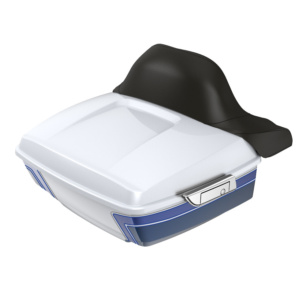 Advanblack King Rear Tour Trunk Pack For '97-'26 Harley Touring / Softail
