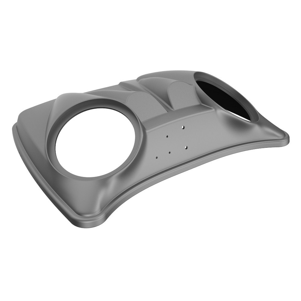 Dual 8'' Speaker Lids for Advanblack / OEM Harley Rushmore Razor, Chopped & King Rear Tour Trunk Pack