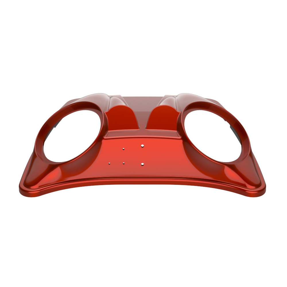 Dual 8'' Speaker Lids for Advanblack / OEM Harley Rushmore Razor, Chopped & King Rear Tour Trunk Pack