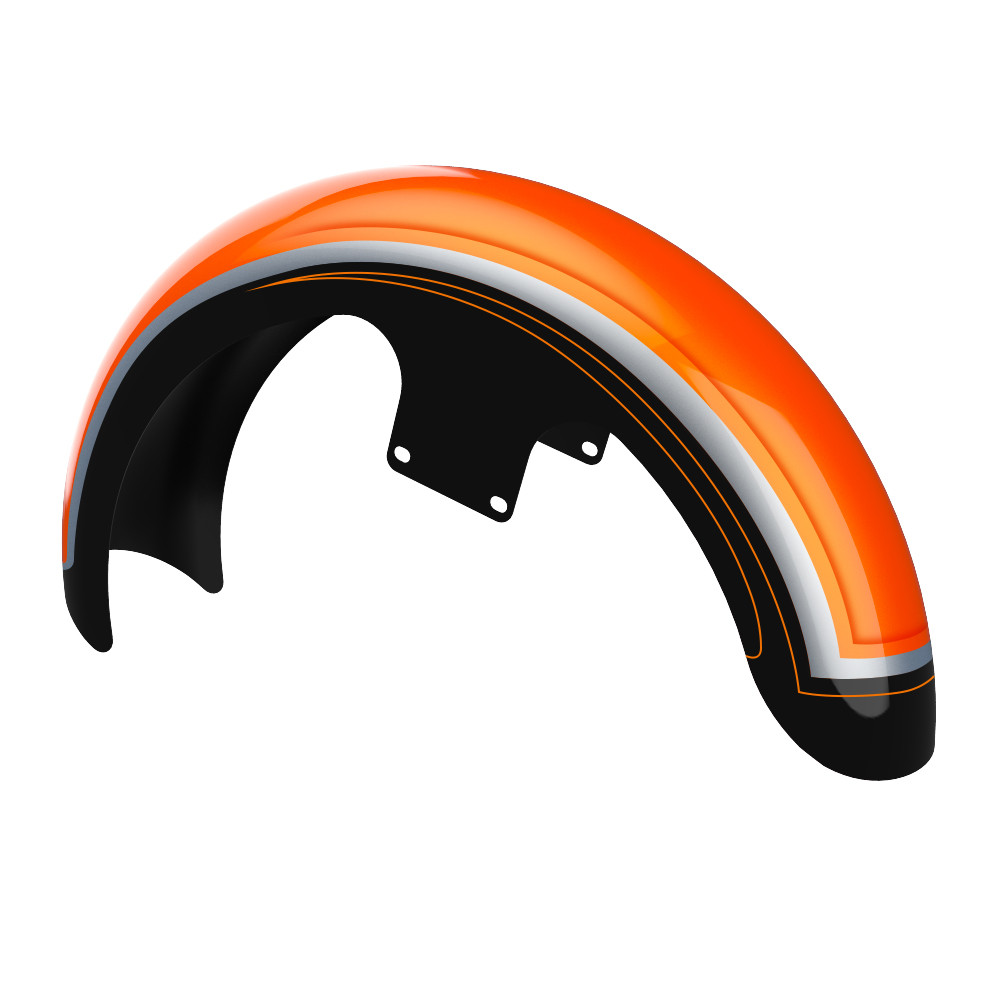 19" Reveal Wrapper Hugger Front Fender For '09-'23 Harley Touring